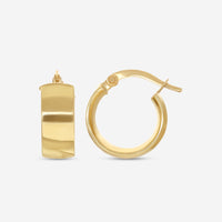 Ina Mar 18K Yellow Gold Medium Hoop Earrings 125025 - THE SOLIST - Ina Mar