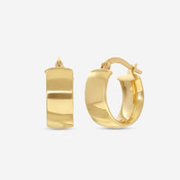 Ina Mar 18K Yellow Gold Medium Hoop Earrings 125025 - THE SOLIST - Ina Mar