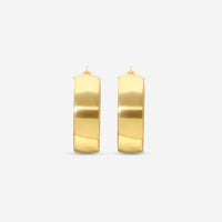 Ina Mar 18K Yellow Gold Medium Hoop Earrings 125026 - THE SOLIST - Ina Mar