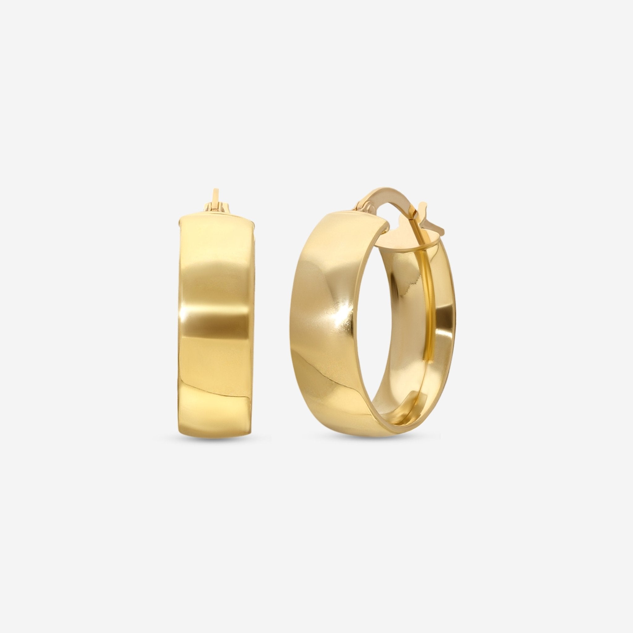 Ina Mar 18K Yellow Gold Medium Hoop Earrings 125026 - THE SOLIST - Ina Mar