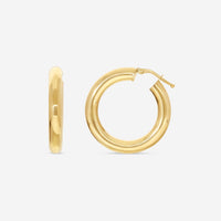 Ina Mar 18K Yellow Gold Medium Hoop Earrings 257494 - THE SOLIST - Ina Mar