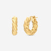 Ina Mar 18K Yellow Gold Medium Hoop Earrings 269022 - THE SOLIST - Ina Mar