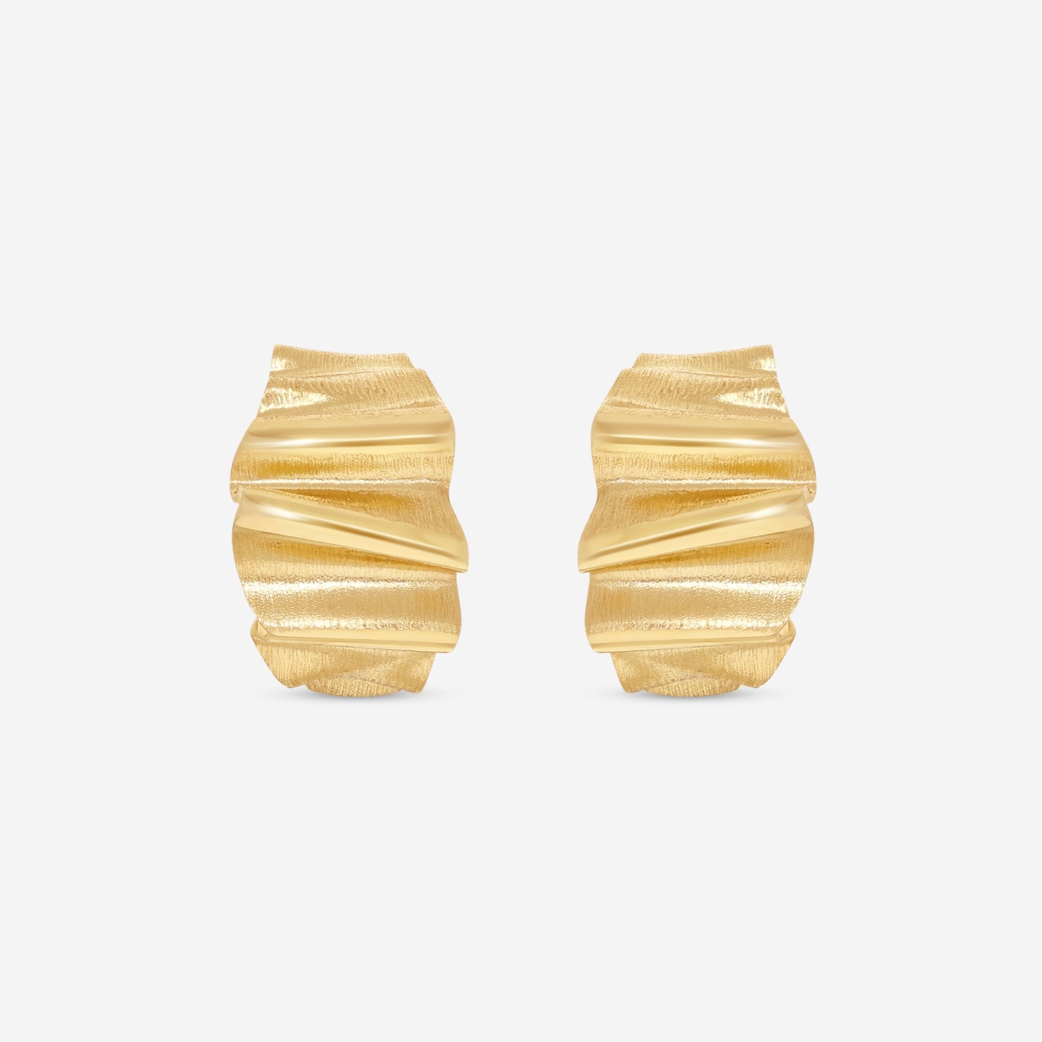 Ina Mar 18K Yellow Gold Medium Huggie Earrings 267609 - THE SOLIST - Ina Mar