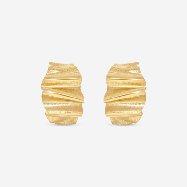 Ina Mar 18K Yellow Gold Medium Huggie Earrings 267609 - THE SOLIST - Ina Mar