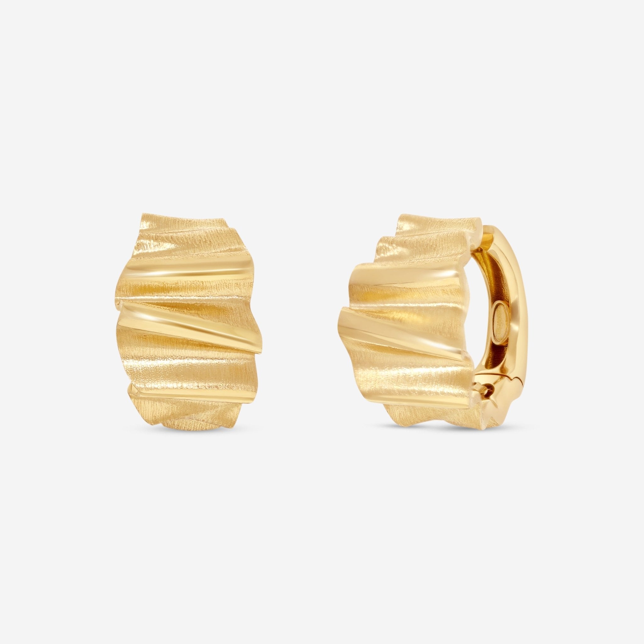 Ina Mar 18K Yellow Gold Medium Huggie Earrings 267609 - THE SOLIST - Ina Mar