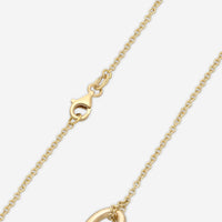 Ina Mar 18K Yellow Gold Satin & Shine Finish Smiling Curve Necklace 273776 - THE SOLIST - Ina Mar