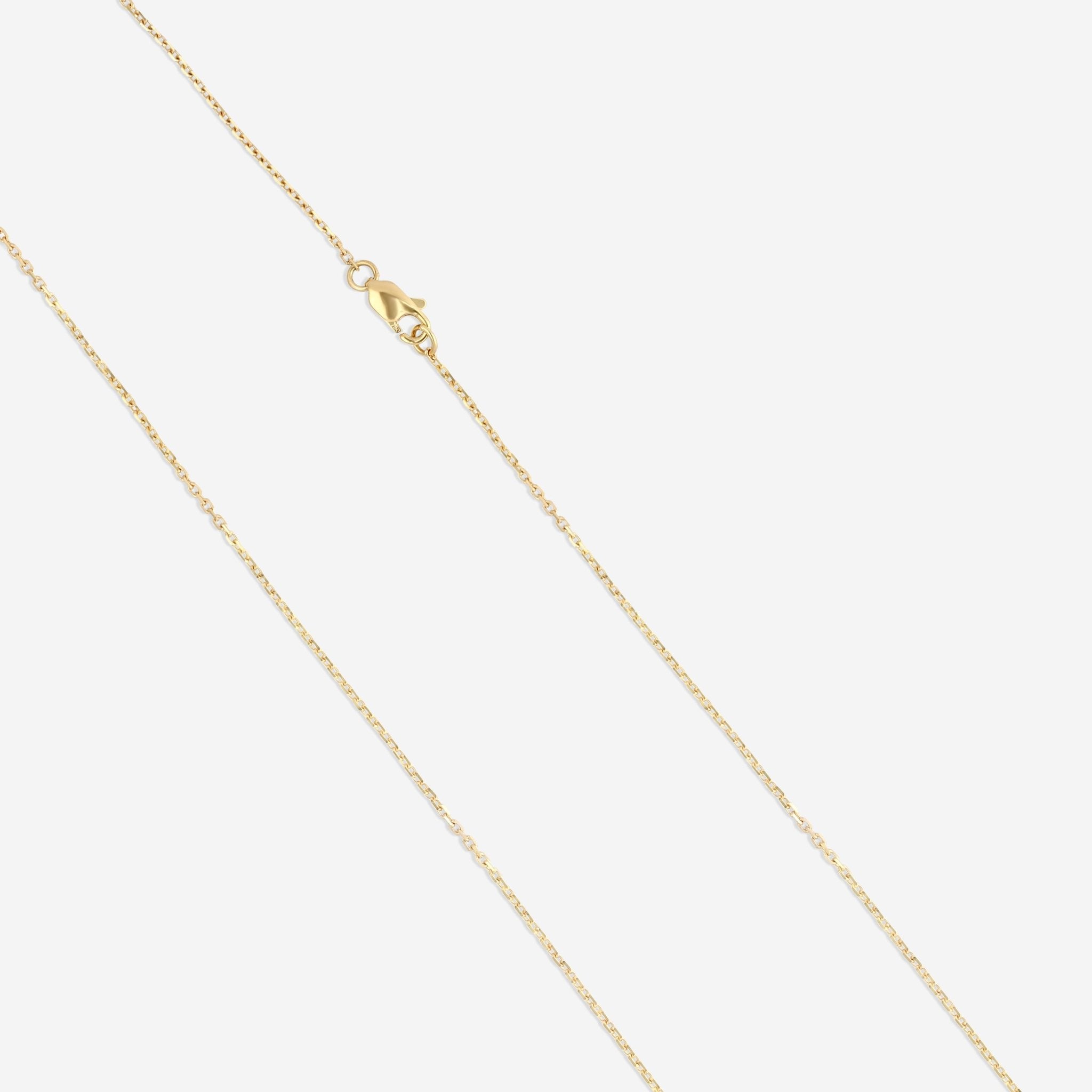 Ina Mar 18K Yellow Gold Single - Prong Smiley Diamond Necklace 17