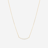 Ina Mar 18K Yellow Gold Single - Prong Smiley Diamond Necklace 17" ANK - 14510 - Y - THE SOLIST - Ina Mar