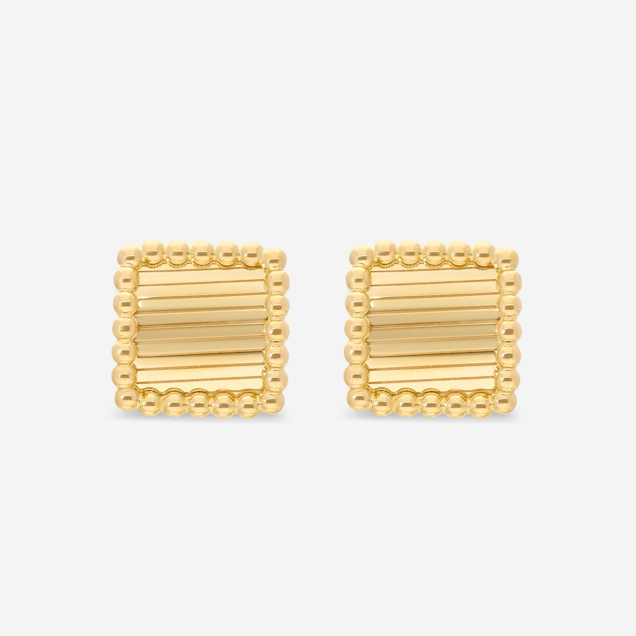 Ina Mar 18K Yellow Gold Stud Earrings 273057 - THE SOLIST - Ina Mar