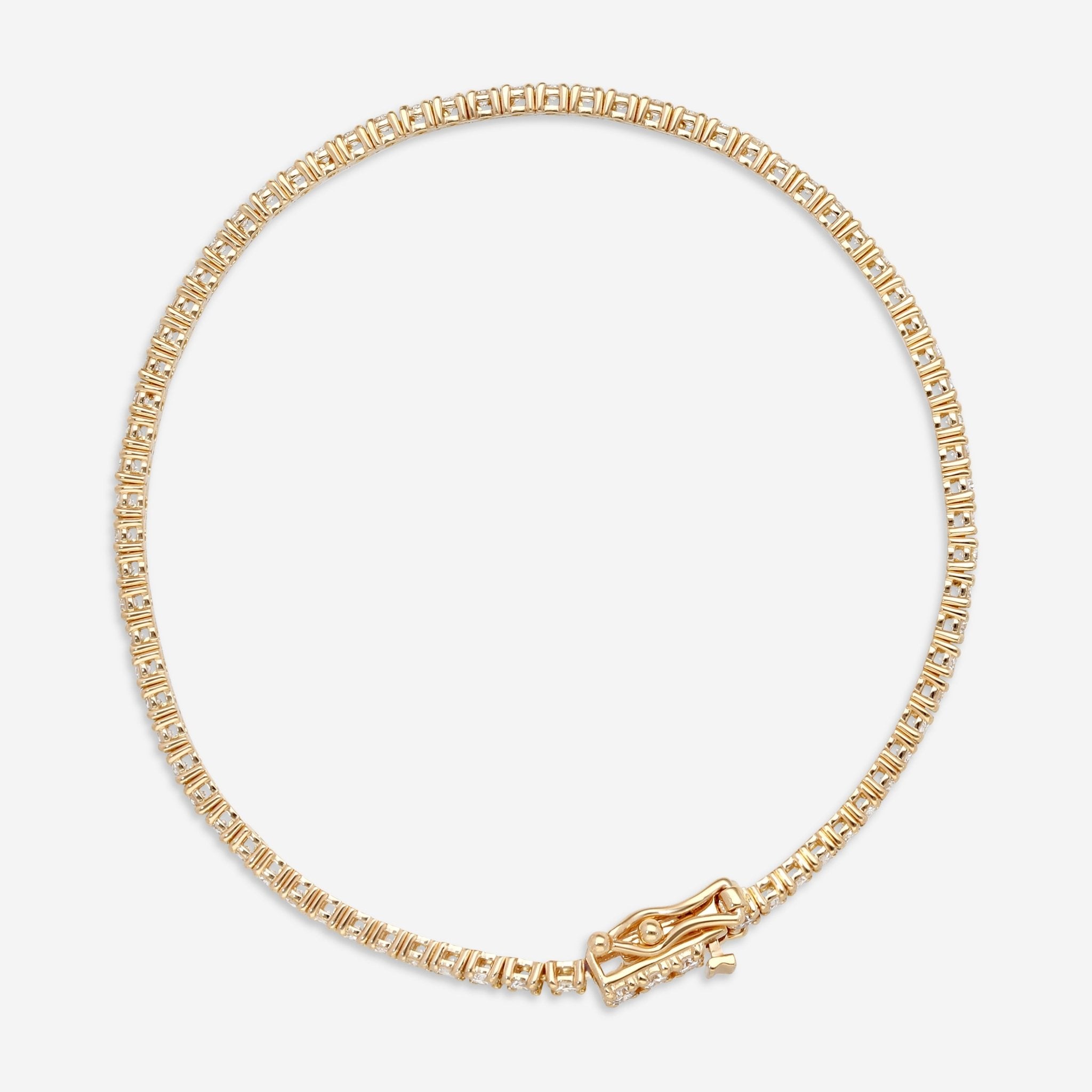 Ina Mar 18K Yellow Gold Tennis Bracelet 7