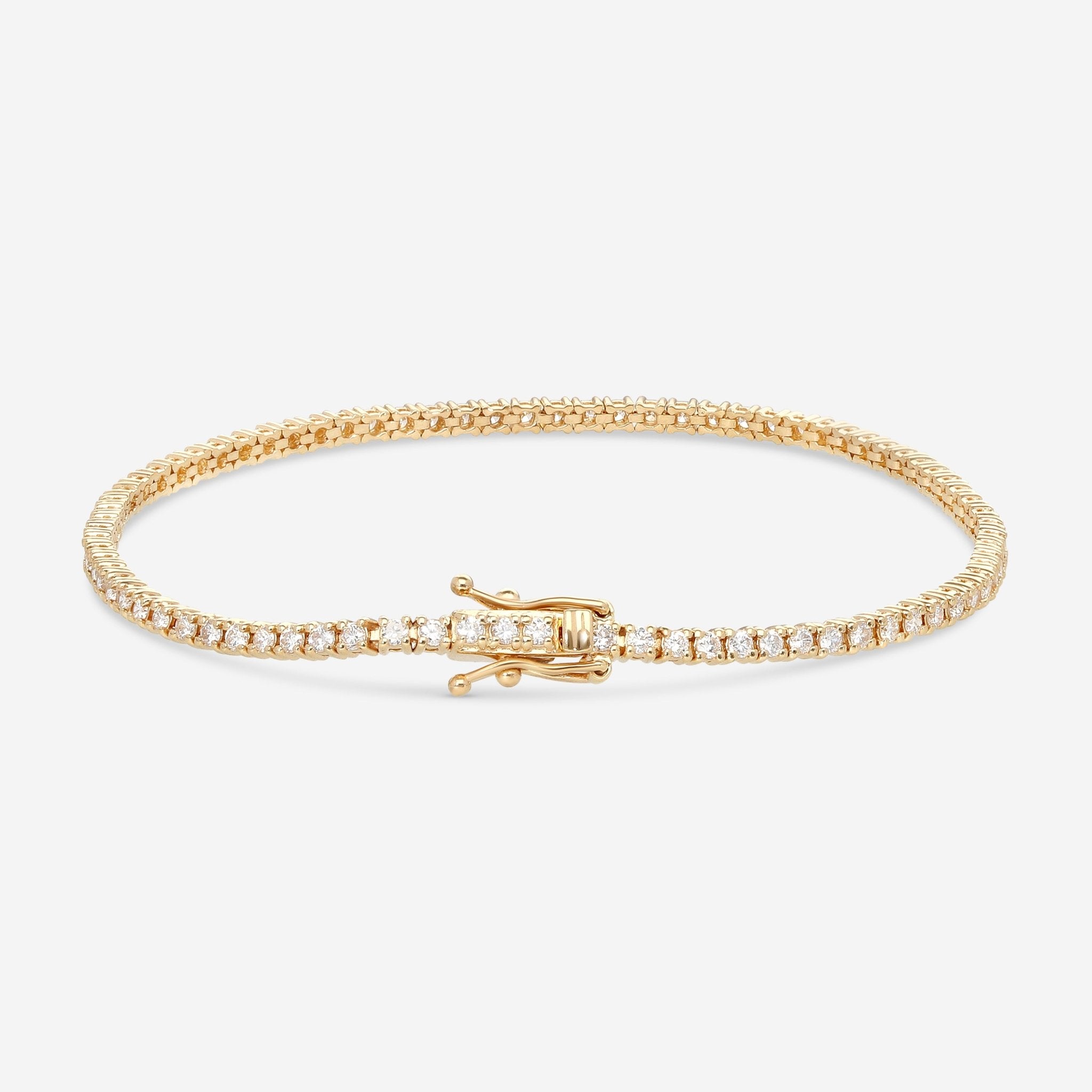 Ina Mar 18K Yellow Gold Tennis Bracelet 7'' ALB - 16512 - Y - THE SOLIST - Ina Mar