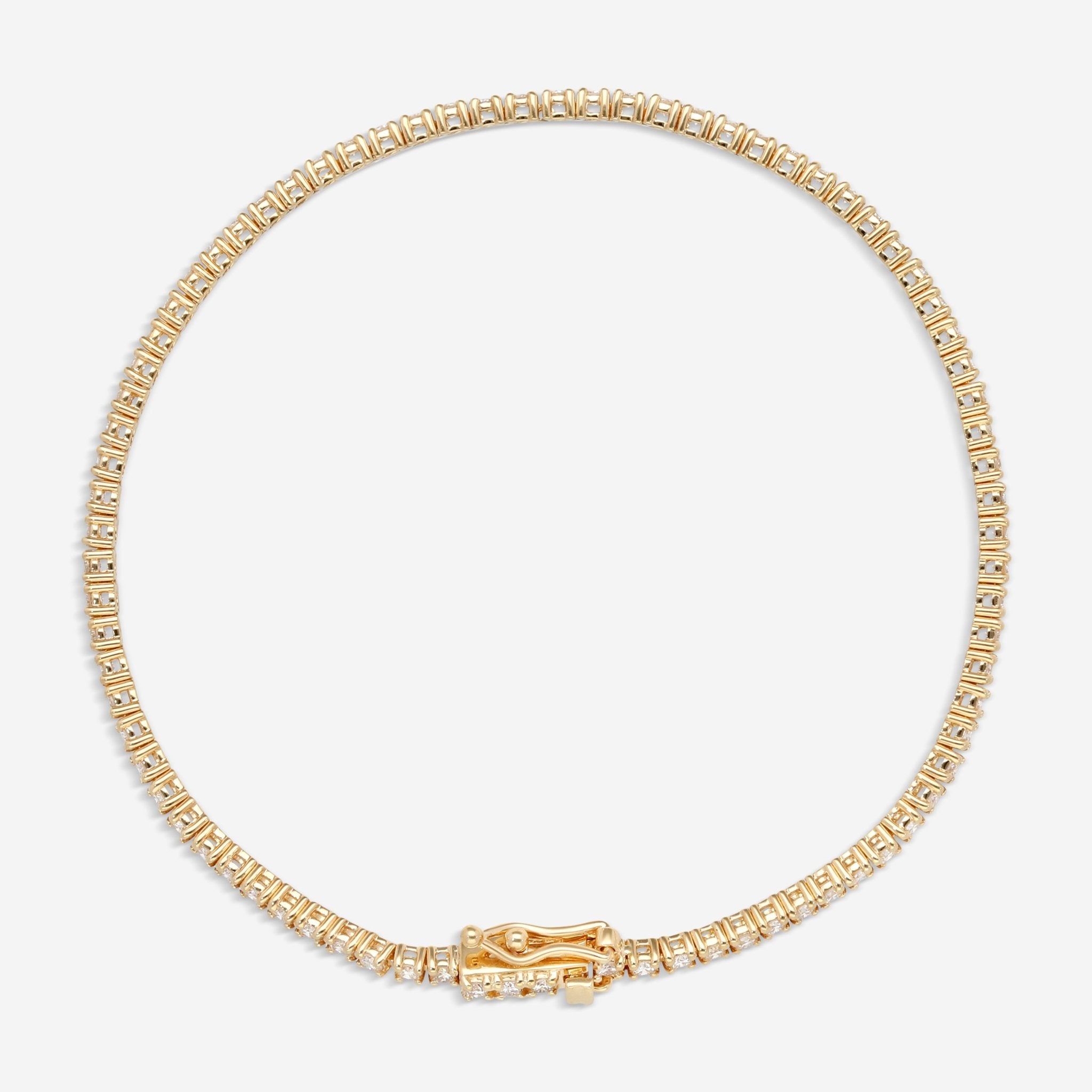 Ina Mar 18K Yellow Gold Tennis Bracelet 7'' ALB - 16512 - Y - THE SOLIST - Ina Mar