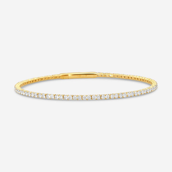 Ina Mar 14K Yellow Gold Diamond Flex Tennis Bangle Bracelet B1100B-FY-200F - THE SOLIST