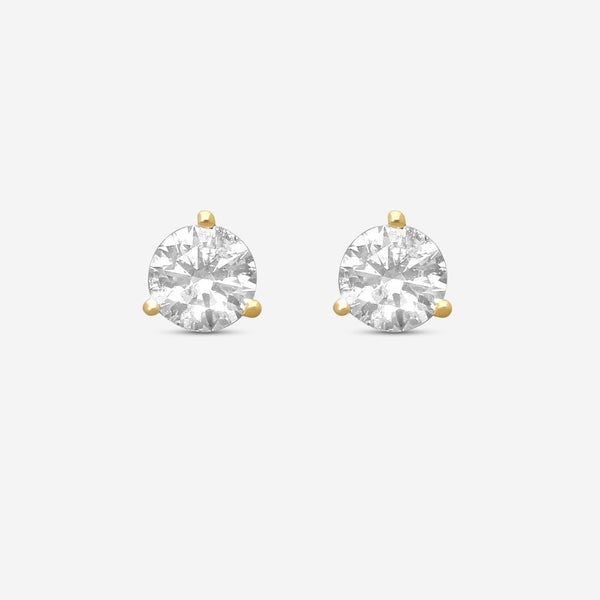 Ina Mar 14K Yellow Gold Diamond Martini Stud Earrings ST1001D-FY-150F - THE SOLIST