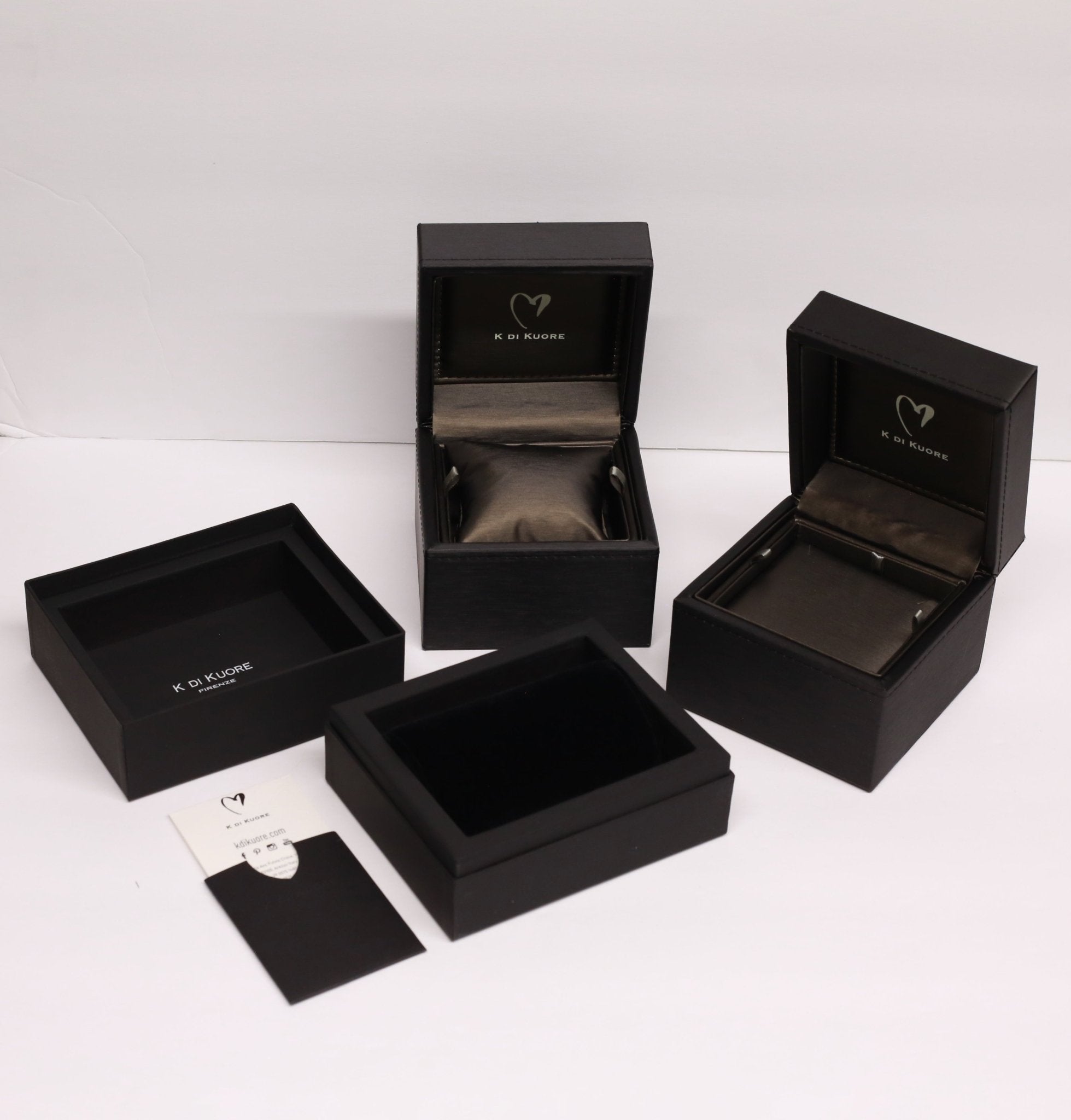 K Di Kuore In And Out 18K White Gold Heart Diamond Necklace 451603