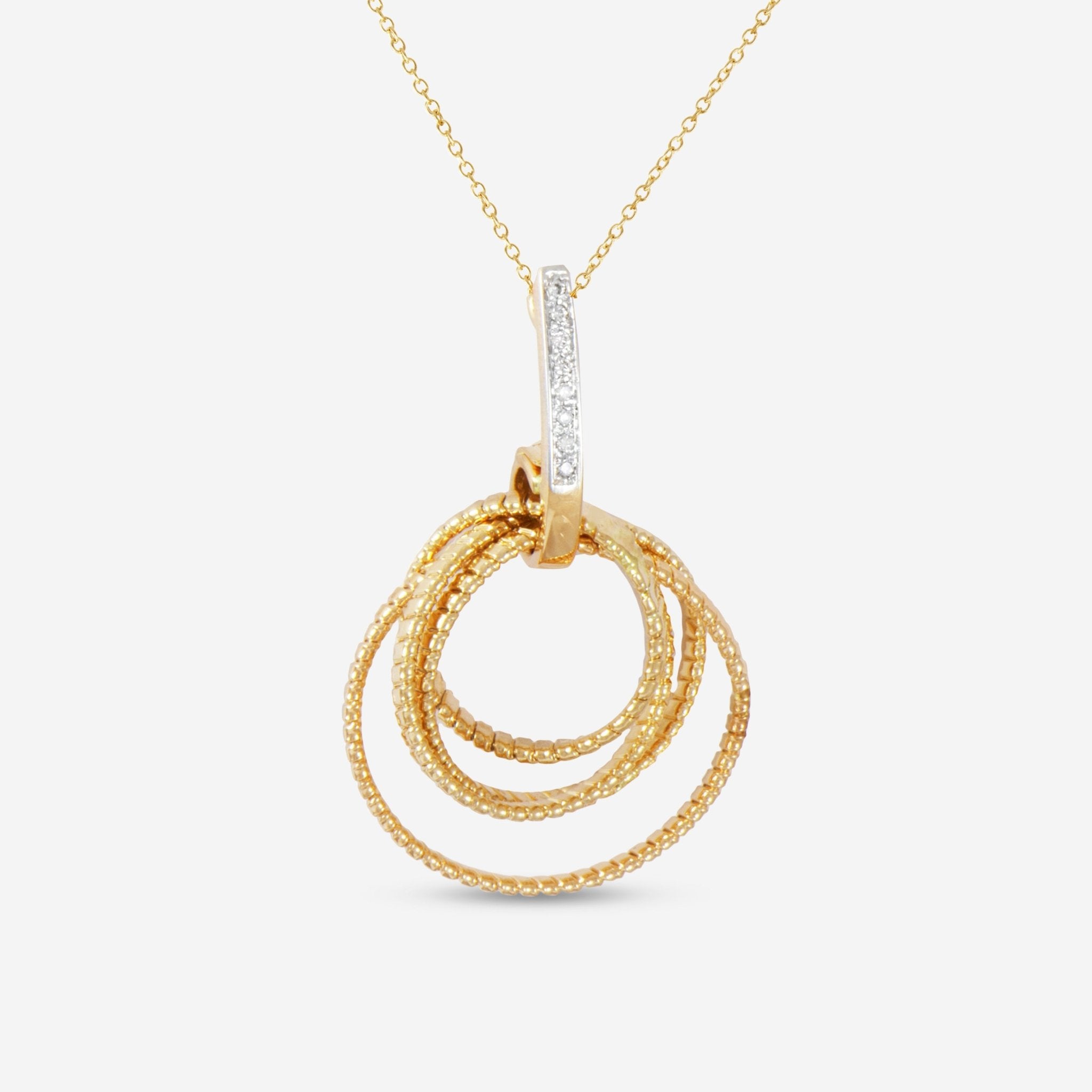 K Di Kuore Bundles 18K Yellow Gold and Diamond Necklace 450773 - THE SOLIST - K Di Kuore