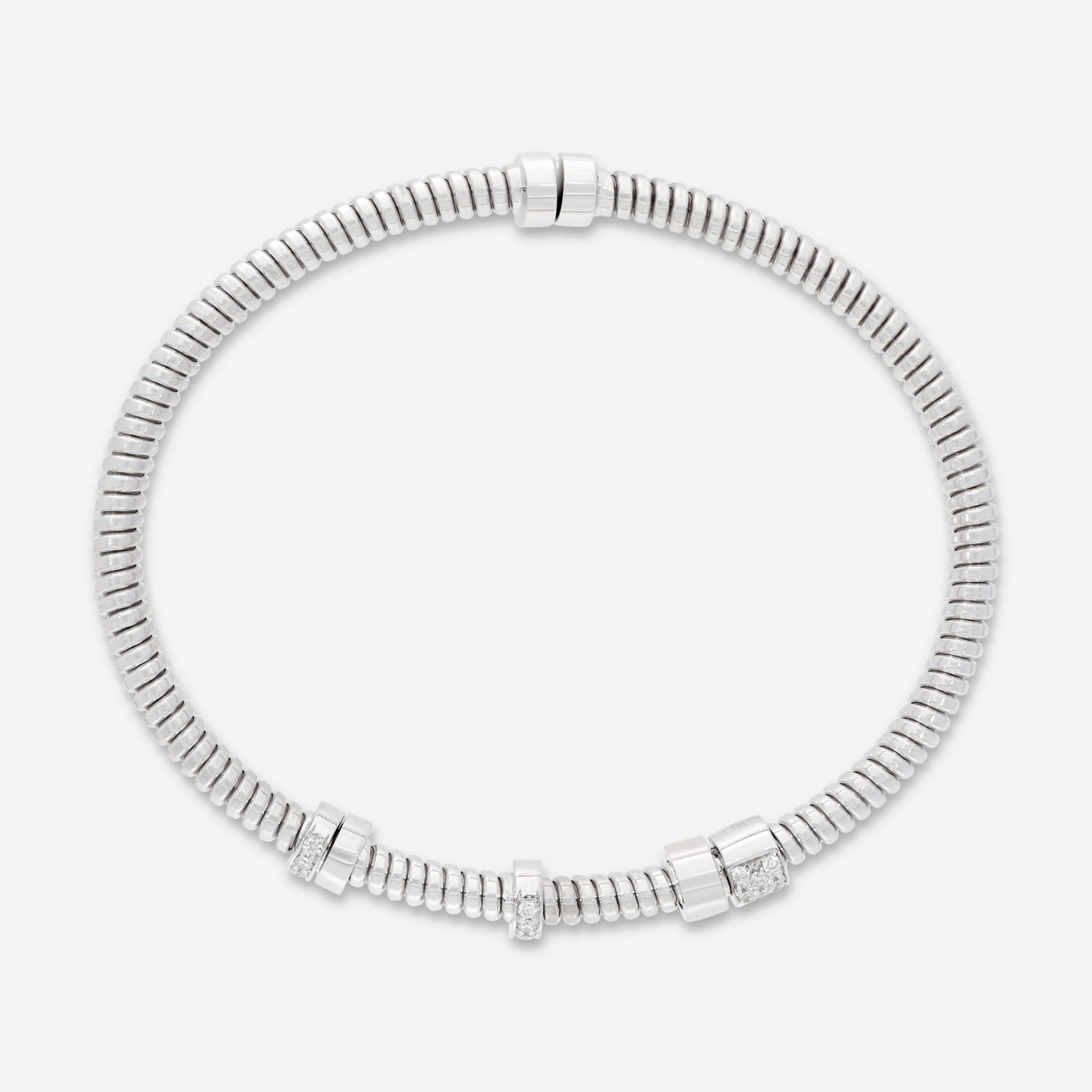 K Di Kuore Easy 18K White Gold and Rose Gold Diamond Bracelet 442044 - THE SOLIST - K Di Kuore