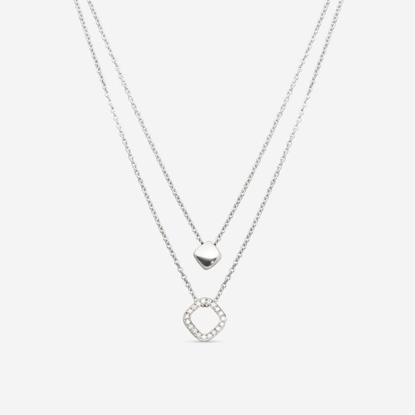 K Di Kuore In And Out 18K White Gold Necklace with Diamond 451819 - THE SOLIST - K Di Kuore