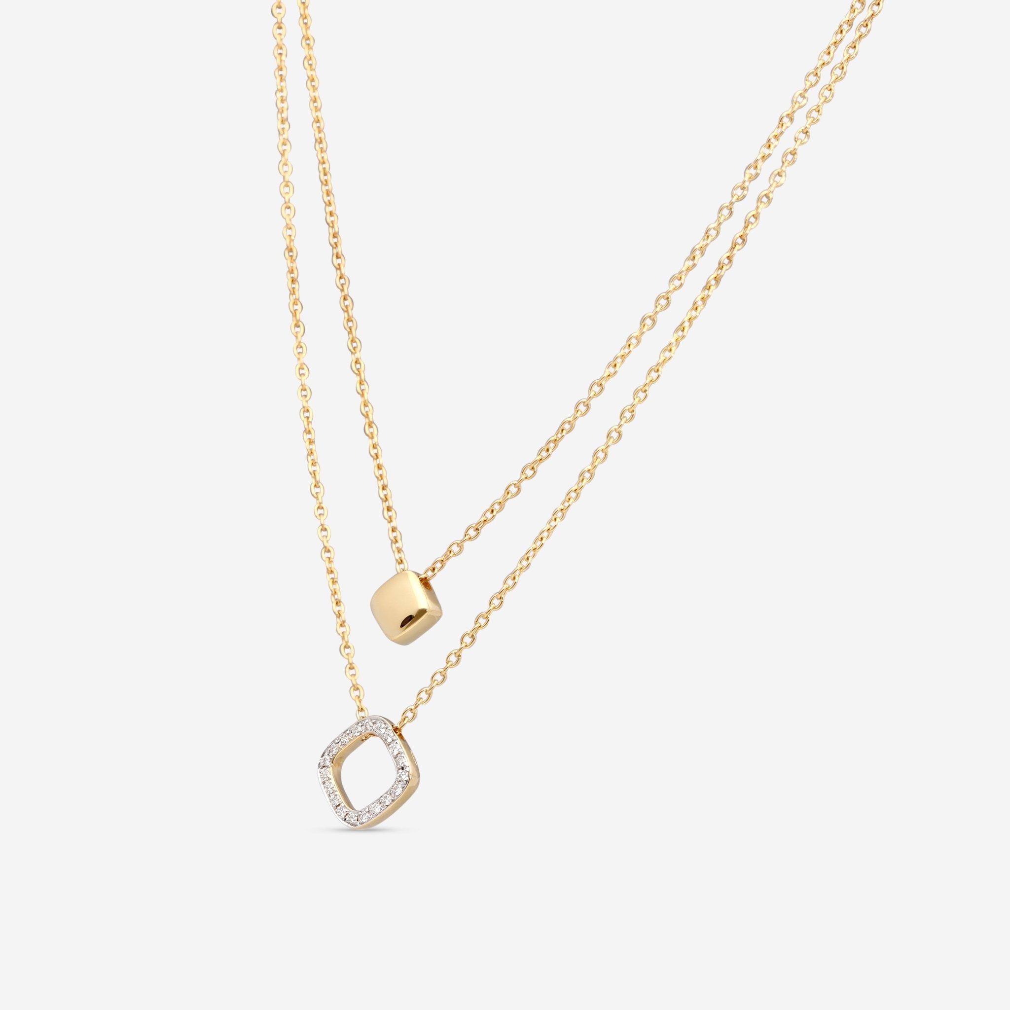 K Di Kuore In And Out 18K Yellow Gold Diamond Necklace 451798 - THE SOLIST - K Di Kuore