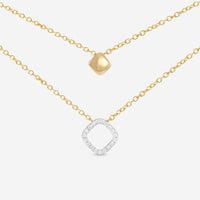 K Di Kuore In And Out 18K Yellow Gold Diamond Necklace 451798 - THE SOLIST - K Di Kuore