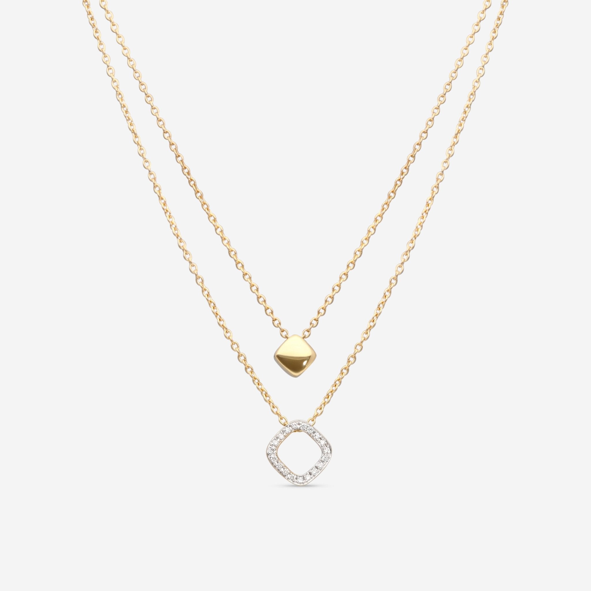 K Di Kuore In And Out 18K Yellow Gold Diamond Necklace 451798 - THE SOLIST - K Di Kuore