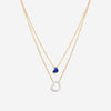 K Di Kuore In And Out 18K Yellow Gold Necklace Diamond and Lapis 451820 - THE SOLIST - K Di Kuore