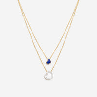 K Di Kuore In And Out 18K Yellow Gold Necklace Diamond and Lapis 451820 - THE SOLIST - K Di Kuore