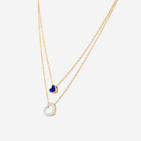 K Di Kuore In And Out 18K Yellow Gold Necklace Diamond and Lapis 451820 - THE SOLIST - K Di Kuore