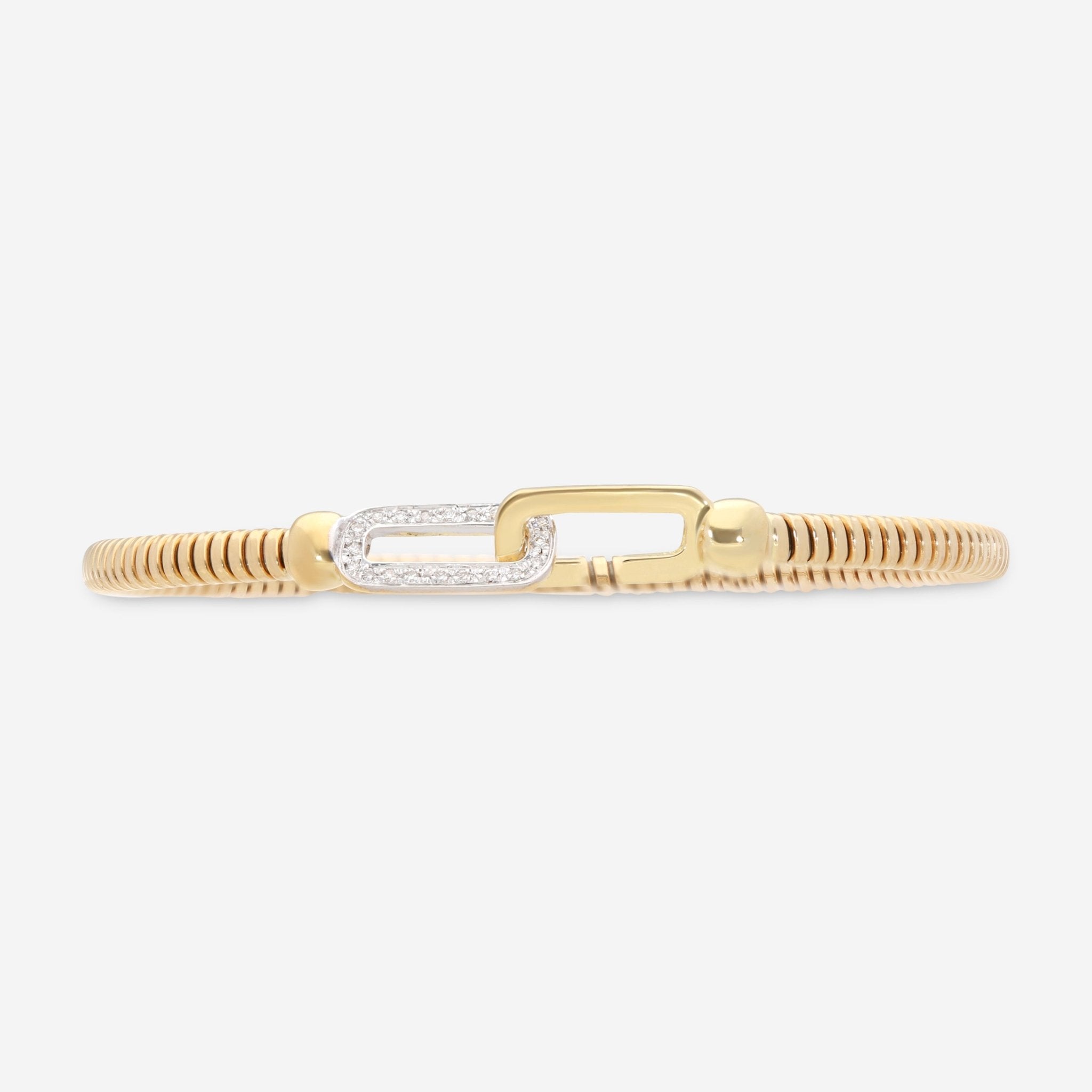 K Di Kuore Link 18K Yellow Gold and Diamond Bracelet 442152 - THE SOLIST - K Di Kuore