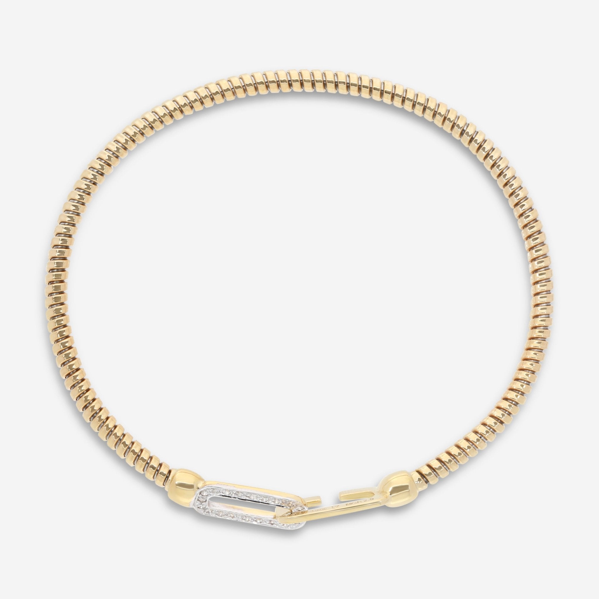 K Di Kuore Link 18K Yellow Gold and Diamond Bracelet 442152 - THE SOLIST - K Di Kuore