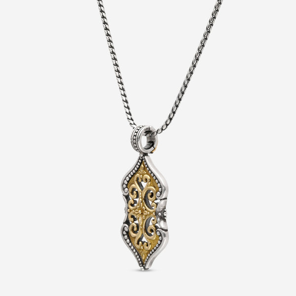 Konstantino 18K Yellow Gold and Sterling Silver, Pendant Necklace C - MEKJ610 - 130 - THE SOLIST - Konstantino