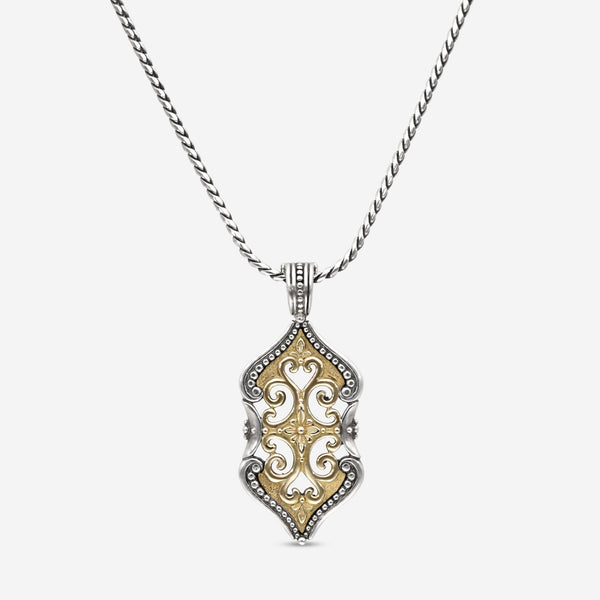 Konstantino 18K Yellow Gold and Sterling Silver, Pendant Necklace C - MEKJ610 - 130 - THE SOLIST - Konstantino