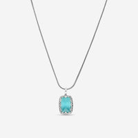 Konstantino Aegean Sterling Silver, Turquoise and Rock Crystal Doublet Pendant Necklace C - MEKJ528 - 325 - THE SOLIST - Konstantino