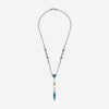 Konstantino Anthos Sterling Silver 18k Gold Blue Spinel Necklace KOMK4788 - 478 - 22 - THE SOLIST - Konstantino