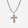 Konstantino Artemis Sterling Silver & 18K Yellow Gold Cross Pendant Necklace STKJ338 - 112 - CUT.CHKJ2 - 131 - 51 - THE SOLIST - Konstantino