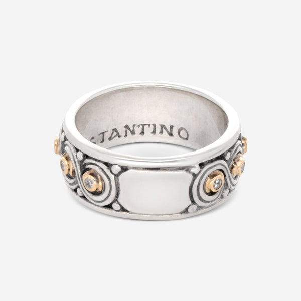 Konstantino Asteri Sterling Silver & 18K Yellow Gold Diamond Ring DKJ611 - 109 - THE SOLIST - Konstantino