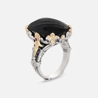 Konstantino Calypso Sterling Silver & 18k Yellow Gold Ring DMK2123 - 486 S8 - THE SOLIST - Konstantino