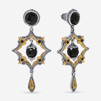 Konstantino Calypso Sterling Silver, Onyx and Spinel Drop Earrings SKKJ640 - 314 - THE SOLIST - Konstantino