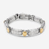 Konstantino Classic Sterling Silver & 18K Yellow Gold Station Unisex Bracelet BMK4052-130 - THE SOLIST