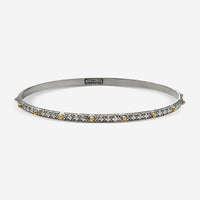 Konstantino Classics Sterling Silver & 18k Yellow Gold Bangle Bracelet BKJ184 - 130 - THE SOLIST - Konstantino