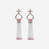 Konstantino Dome Sterling Silver & 18K Yellow Gold Corundum Tassel Earrings SKKJ705 - 538 - THE SOLIST - Konstantino