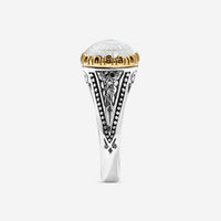 Konstantino Dome Sterling Silver & 18k Yellow Gold Mother of Pearl Doublet Ring Sz. 7 DKJ970-313-S7 - THE SOLIST