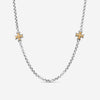 Konstantino Eros Sterling Silver & 18K Yellow Gold Cross Chain Necklace 18" KOKJ389 - 130 - THE SOLIST - Konstantino