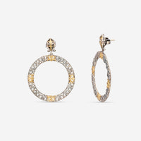 Konstantino Eros Sterling Silver and 18K Yellow Gold Circle Earrings SKKJ524 - 130 - THE SOLIST - Konstantino