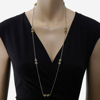 Konstantino Hebe Sterling Silver and 18K Yellow Gold Station Necklace KOKJ432 - 130 - 366U - THE SOLIST - Konstantino