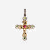 Konstantino Kleos Silver & 18K Yellow Gold Pink Tourmaline & Peridot Pendant STMK6977 - 233 - CUT - THE SOLIST - Konstantino