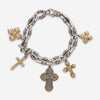 Konstantino Kleos Sterling Silver & 18K Yellow Gold Charm Bracelet BMK4391 - 130 - THE SOLIST - Konstantino