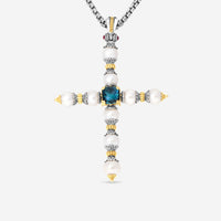 Konstantino Kleos Sterling Silver & 18K Yellow Gold Pendant Necklace STMK6981 - 317 - CUT.CHKJ2 - 131 - 51 - THE SOLIST - Konstantino