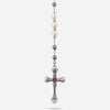 Konstantino Kleos Sterling Silver and 18K Yellow Gold, Pearl and Pink Tourmaline Lariat Necklace - THE SOLIST - Konstantino