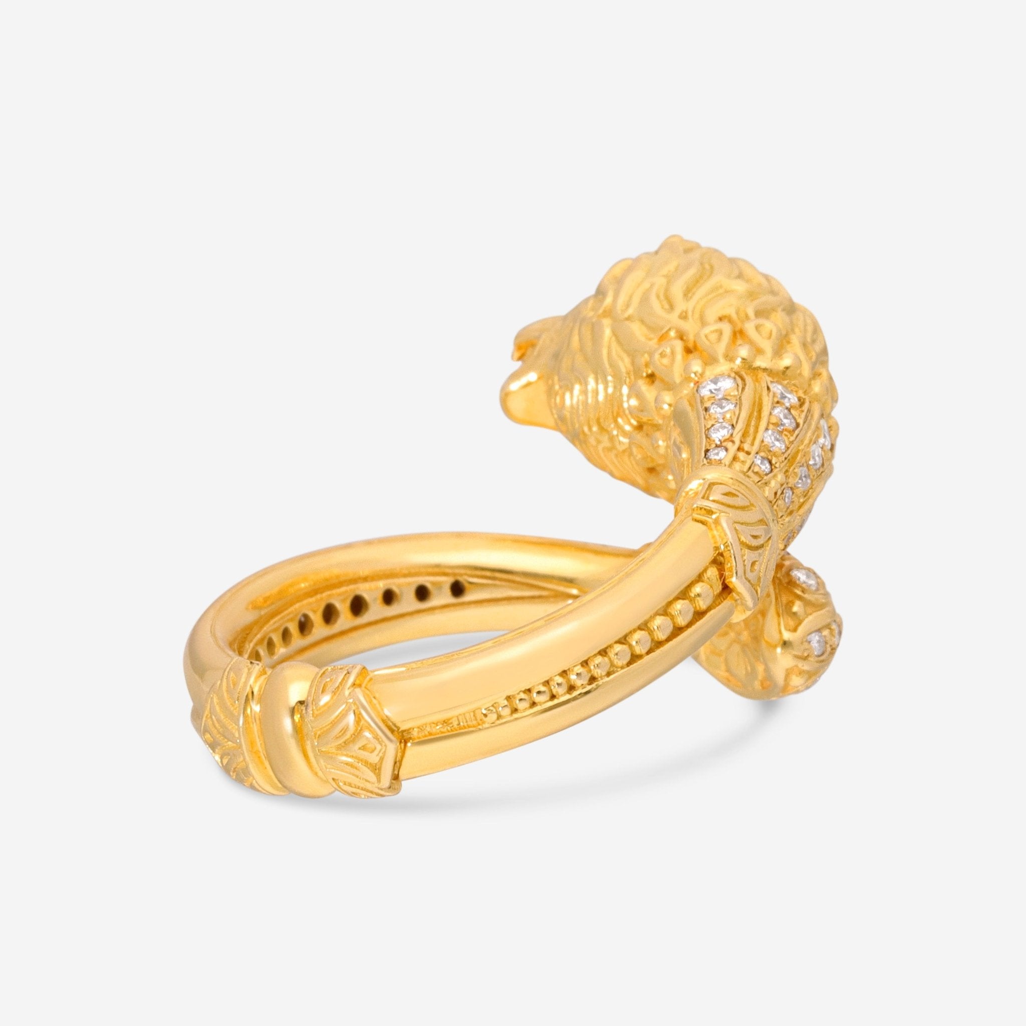 Konstantino Melissa 18K Yellow Gold and White Diamond Ring DMK01114 - 18KT - 109 - THE SOLIST - Konstantino